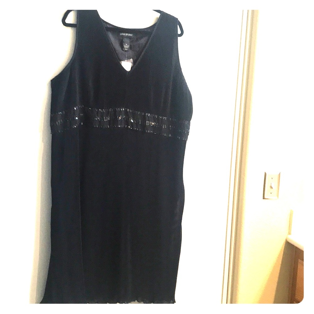 NWT Lane Bryant Black Sleeveless Dress Sz 26